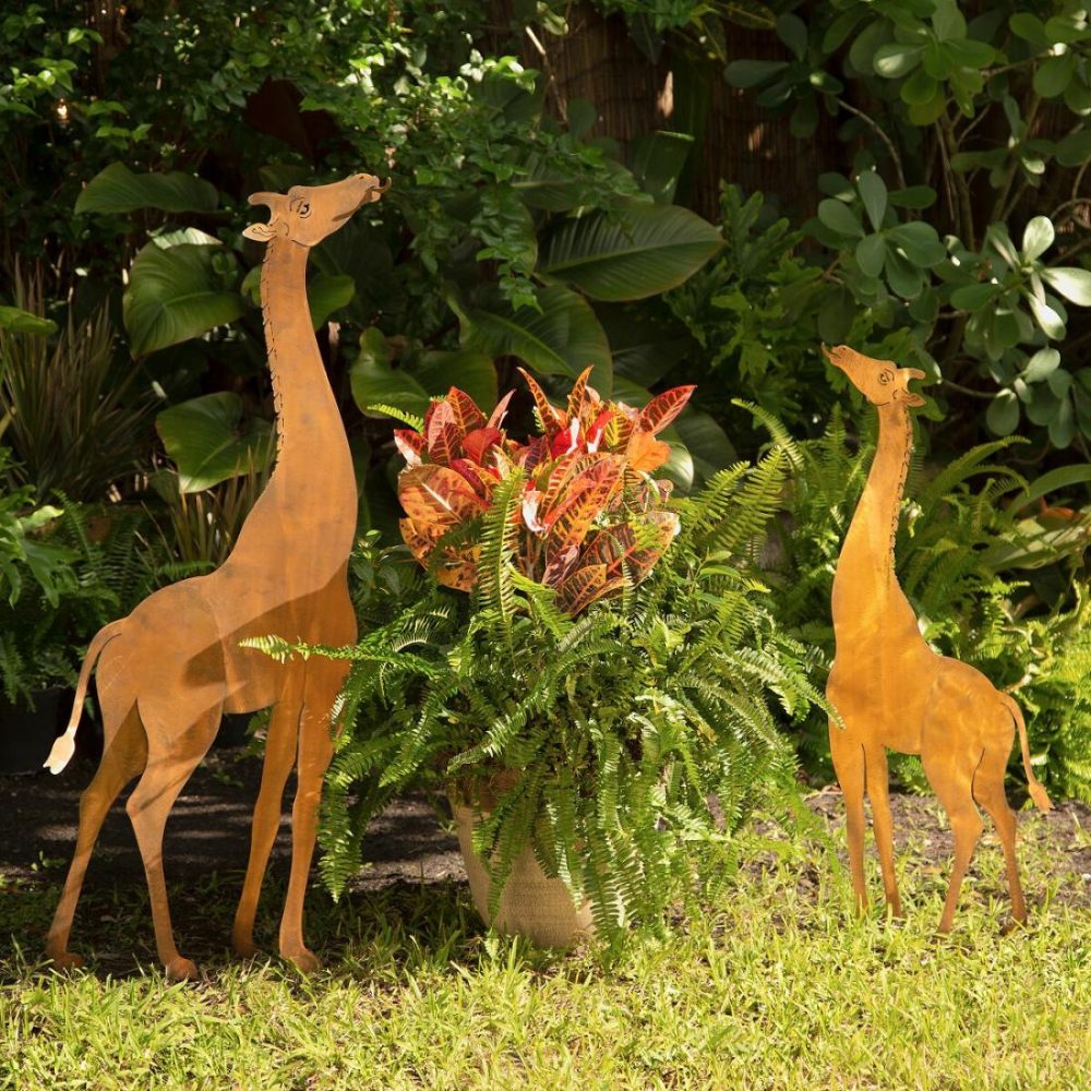 Garden Decor |   Plant Eater Giraffe Sculpture Garden Garden Decor