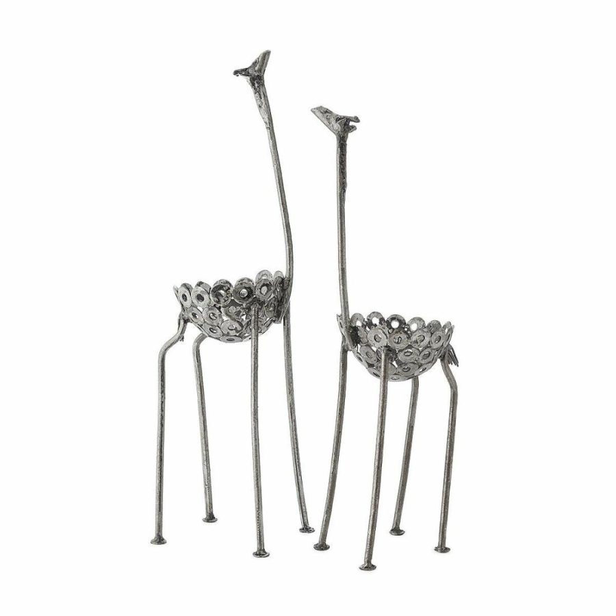 Garden Decor |   Recycled Metal Giraffe Planter Garden Garden Decor