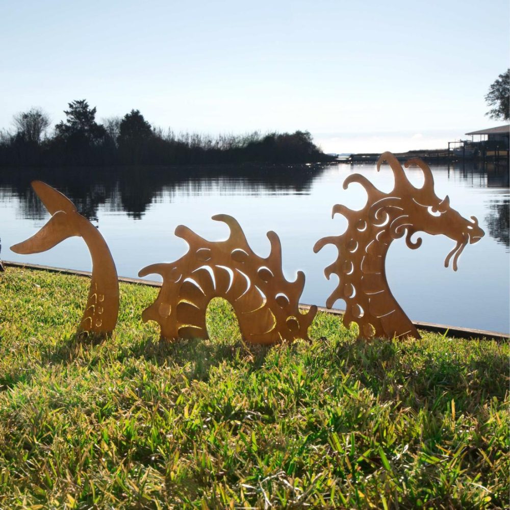 Garden Decor |   Sea Serpent Garden Sculpture Garden Garden Decor