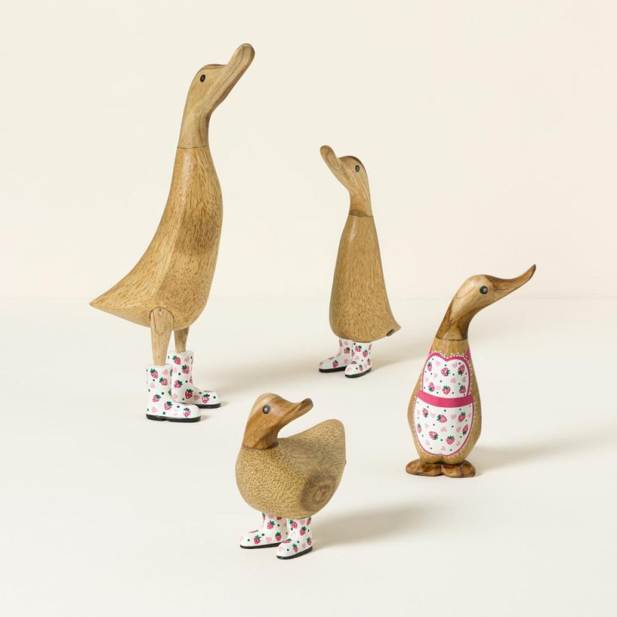 Garden Decor |   Sweet Strawberry Wellie Garden Ducks Garden Garden Decor