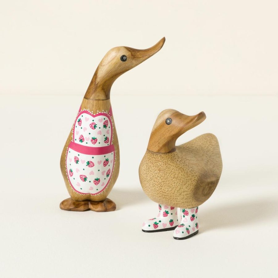 Garden Decor |   Sweet Strawberry Wellie Garden Ducks Garden Garden Decor