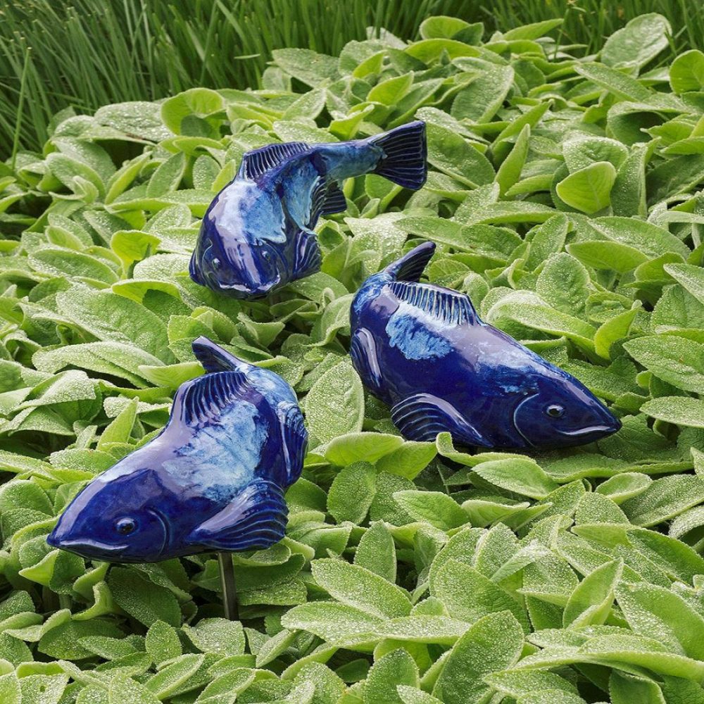 Garden Decor |   Swimming Koi Sculptures Garden Garden Decor