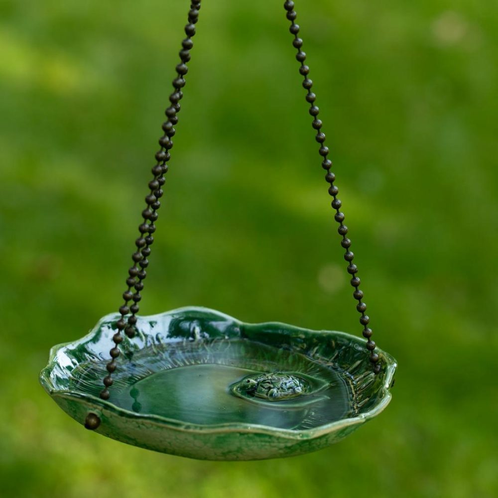 Garden Decor |   Turtle Pond Hanging Bird Bath Birdhouses & Feeders Birdhouses & Feeders