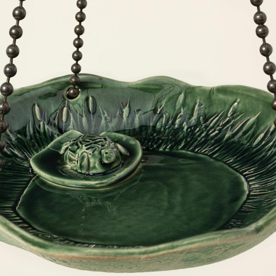 Garden Decor |   Turtle Pond Hanging Bird Bath Birdhouses & Feeders Birdhouses & Feeders