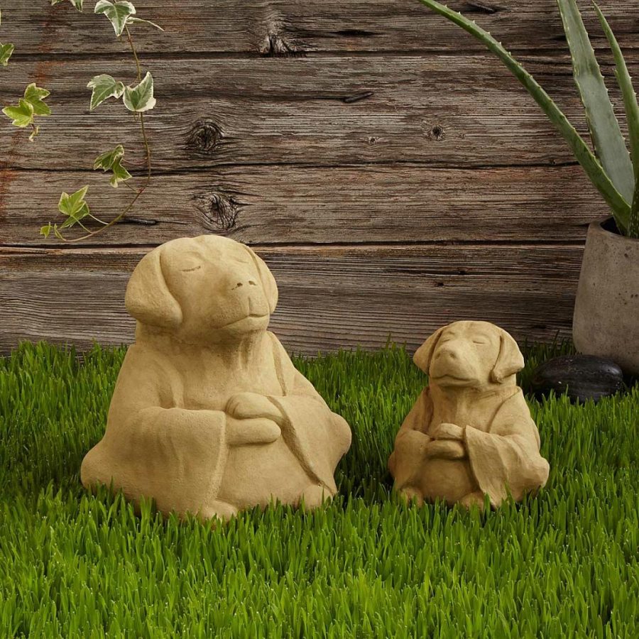 Garden Decor |   Zen Dog Garden Sculpture Garden Garden Decor