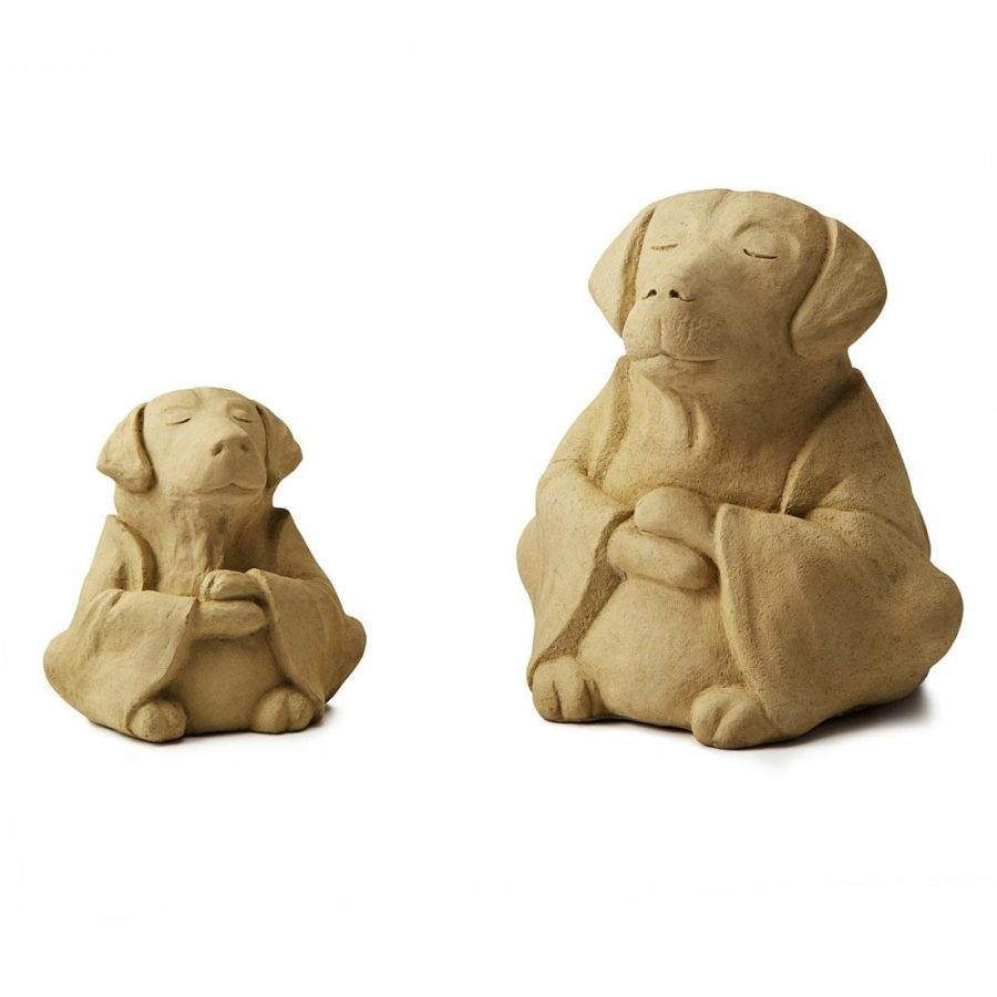 Garden Decor |   Zen Dog Garden Sculpture Garden Garden Decor