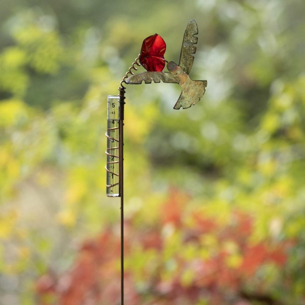 Garden Tools |   Hummingbird Rain Gauge Garden Garden Tools