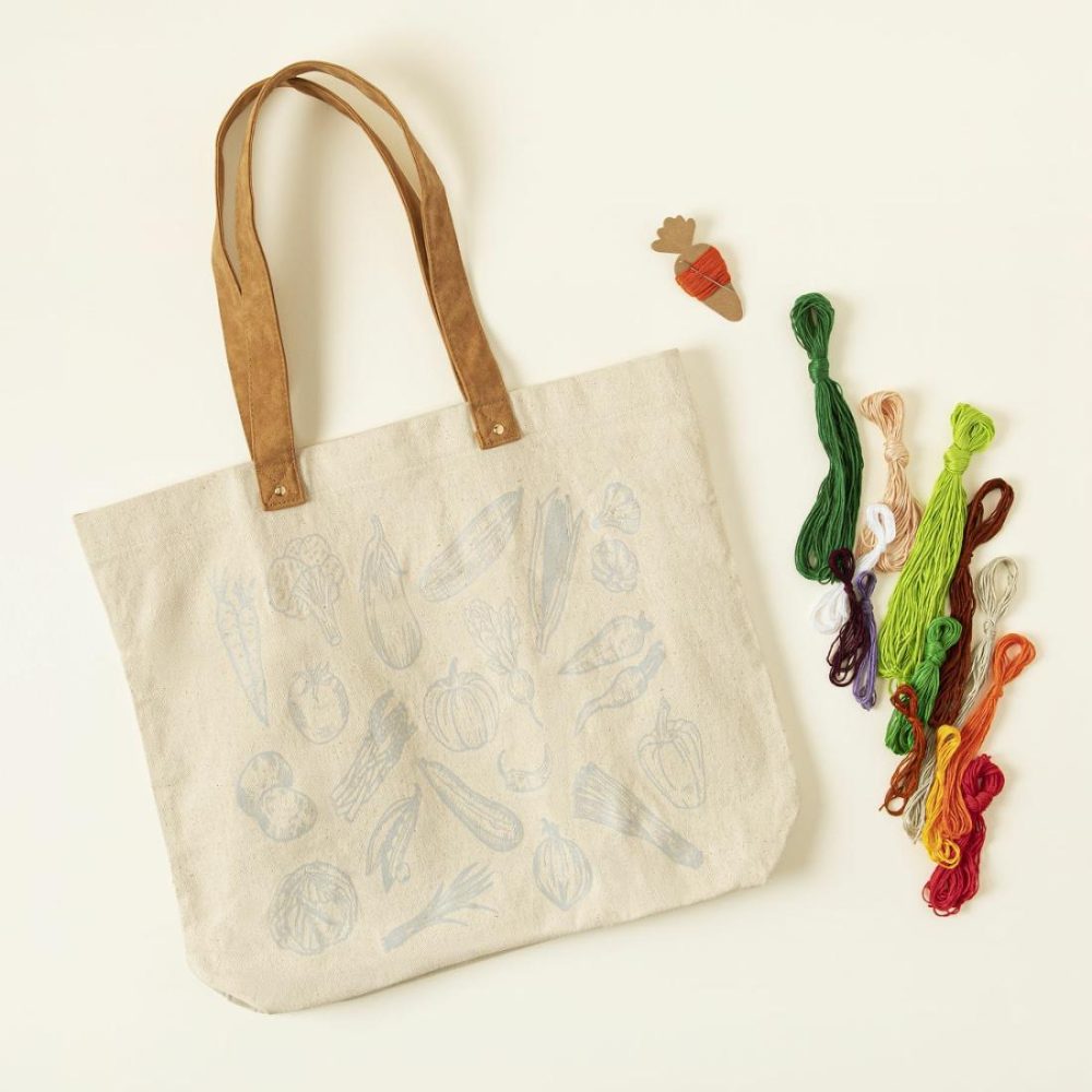 Garden Tools |   Stitch Your Veggies Tote Bag Garden Garden Tools