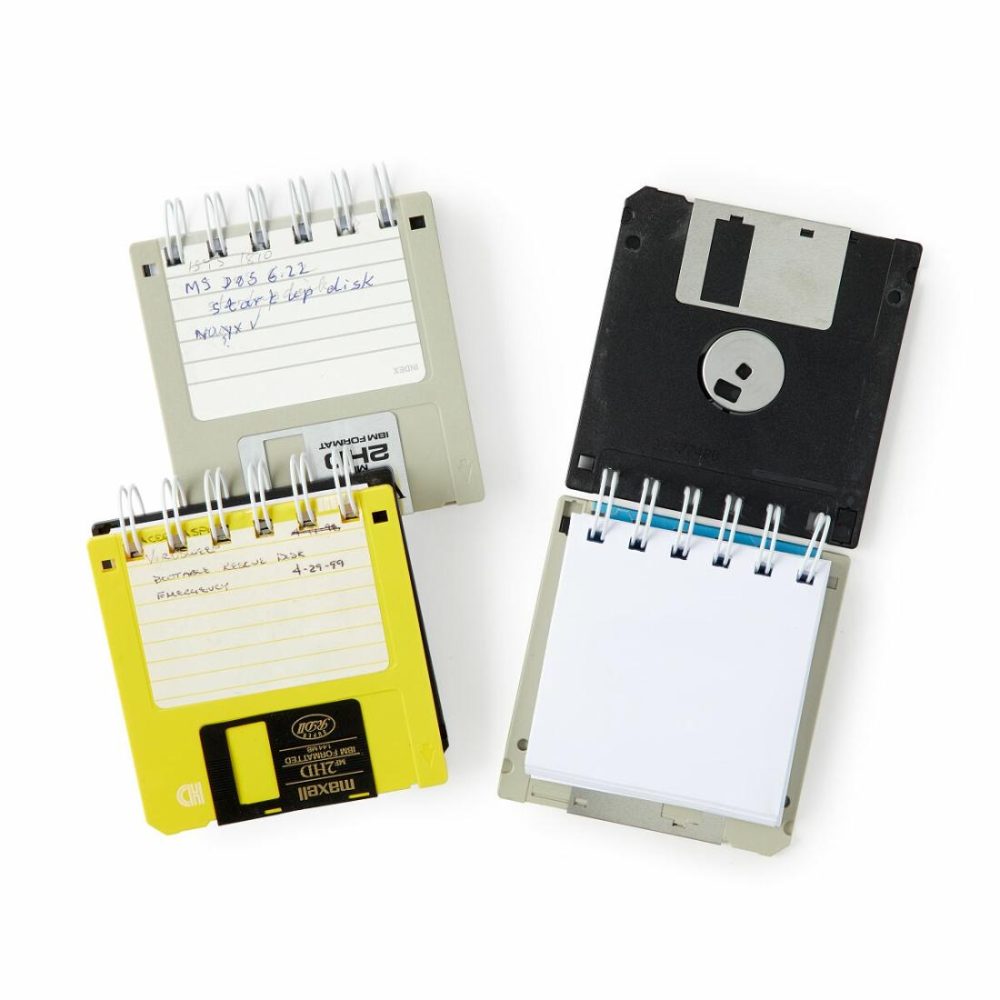 Journals & Stationery |   Upcycled Floppy Disk Notebooks – Set Of 3 Journals & Stationery Journals & Stationery