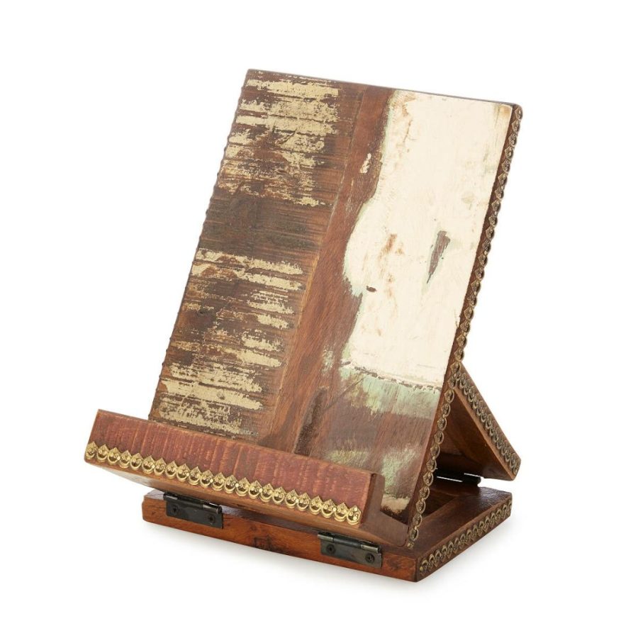 Kitchen Utensils & Gadgets |   Salvaged Wood Cookbook & Tablet Stand Kitchen Kitchen Utensils & Gadgets