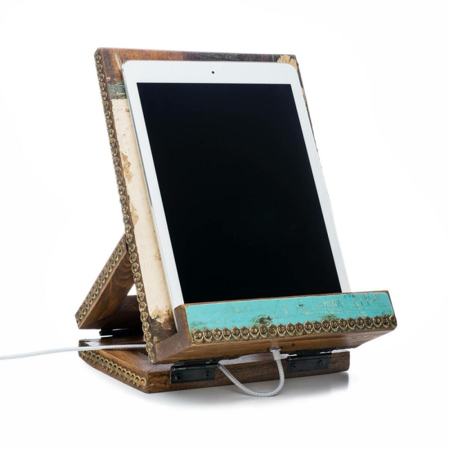 Kitchen Utensils & Gadgets |   Salvaged Wood Cookbook & Tablet Stand Kitchen Kitchen Utensils & Gadgets