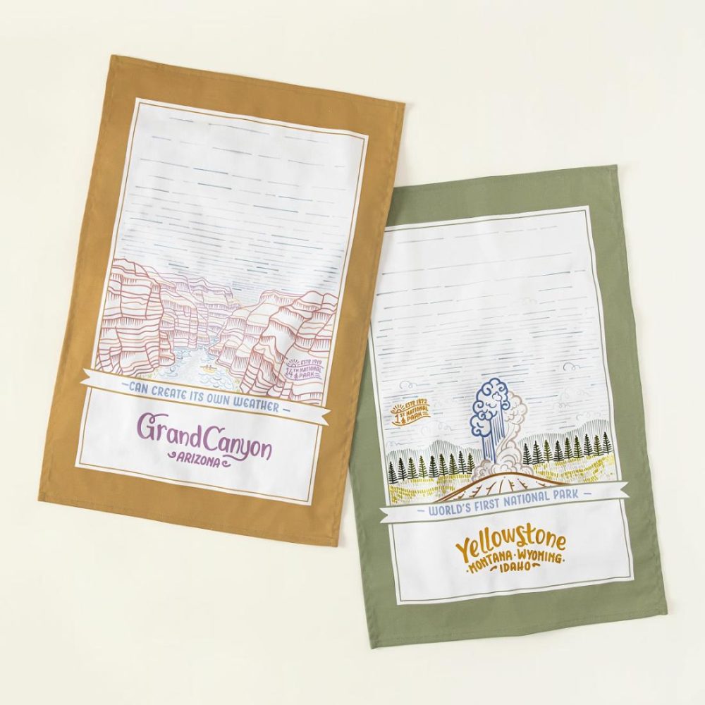 Linens |   Collect Your National Park Tea Towel Kitchen Linens