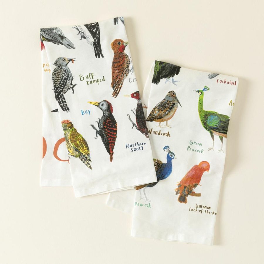 Linens |   Fowl Language Tea Towels – Peckers & Cocks Kitchen Linens