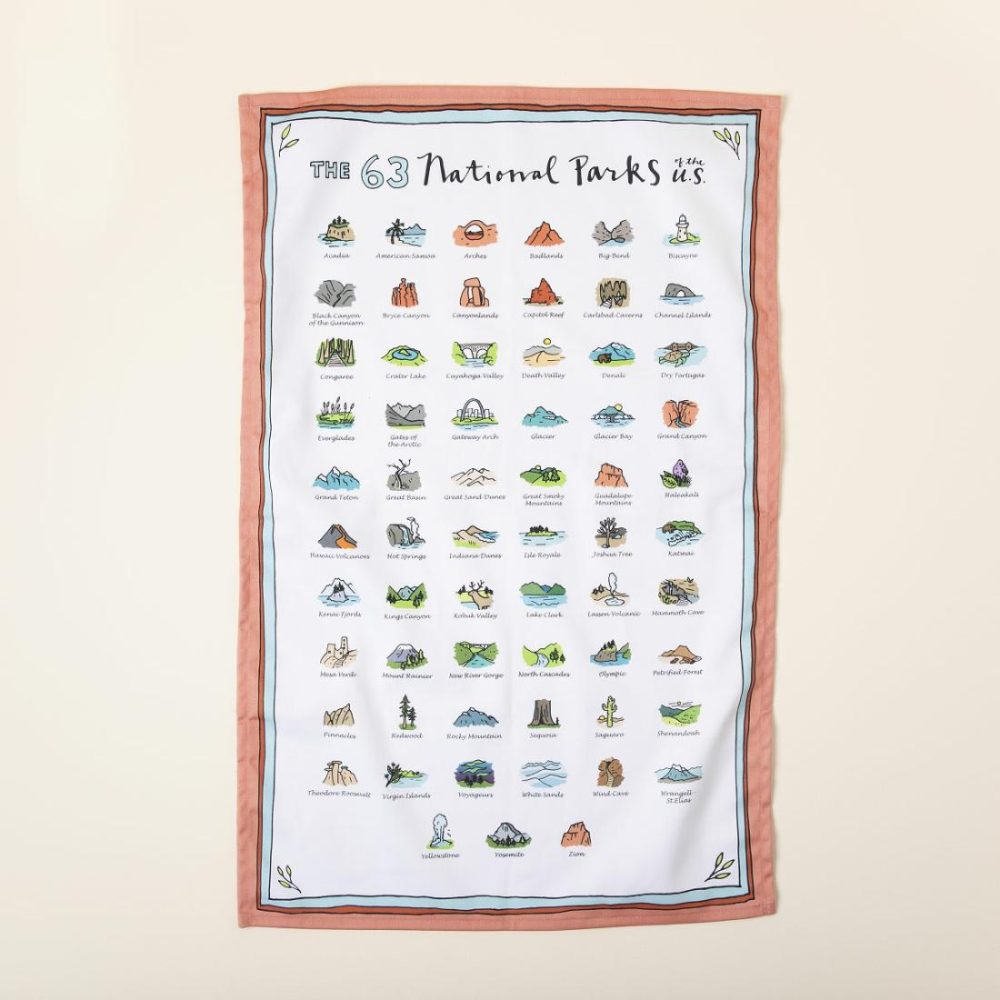 Linens |   National Parks Tea Towel Kitchen Linens