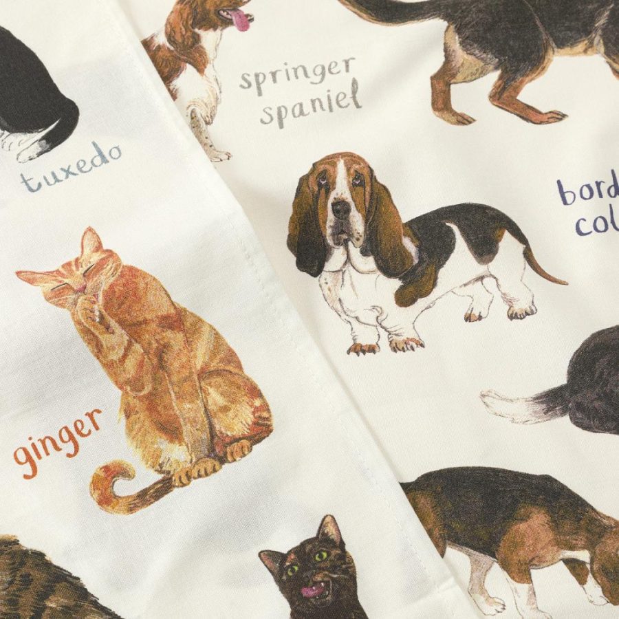 Linens |   Rude Pets Tea Towels Kitchen Linens