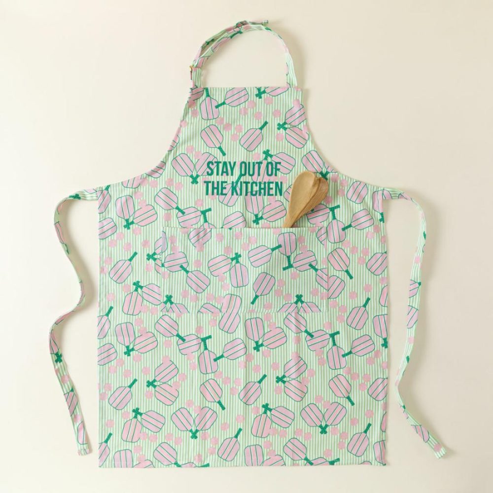 Linens |   Stay Out Of The Kitchen Pickleball Apron Kitchen Linens