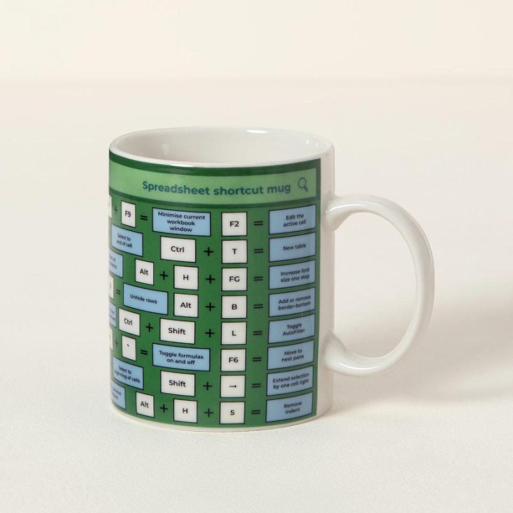 Mugs & Cups |   Spreadsheet Shortcut Mug Drinkware Mugs & Cups