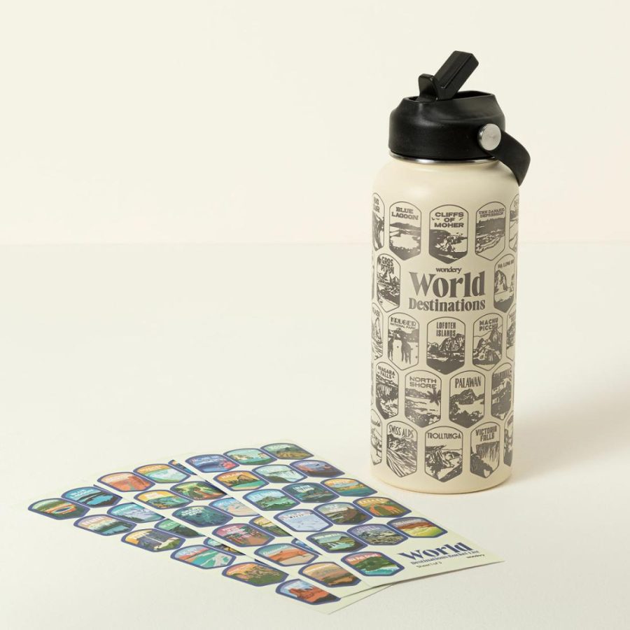 Mugs & Cups |   World Destinations Bucket List Bottle Drinkware Mugs & Cups