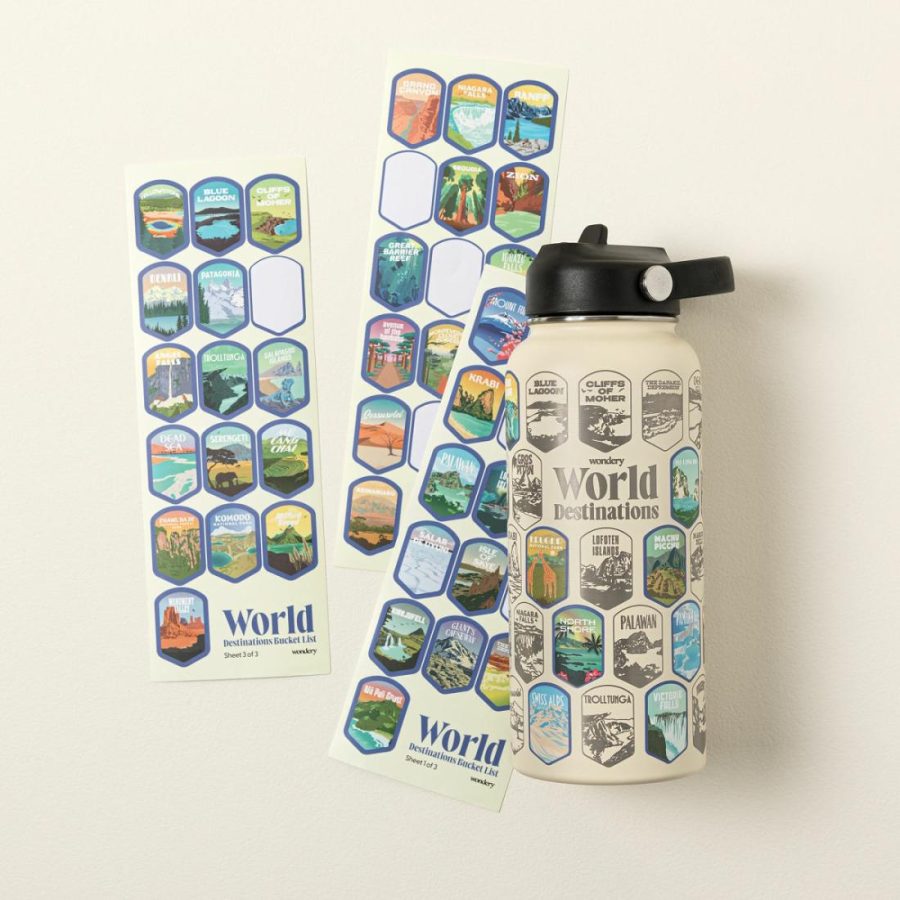 Mugs & Cups |   World Destinations Bucket List Bottle Drinkware Mugs & Cups