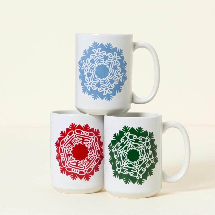 Mugs & Cups |   Your Name In A Snowflake Ceramic Mug Drinkware Mugs & Cups