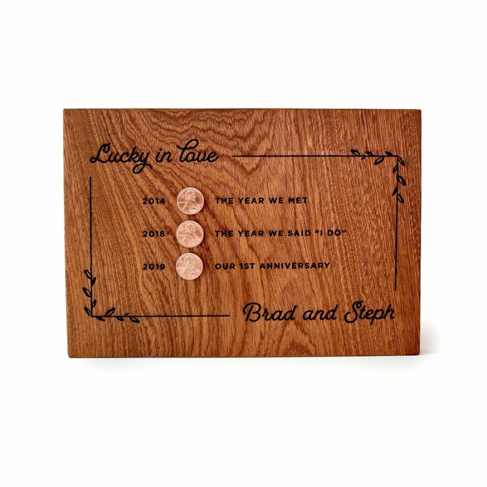 Personalized |   Lucky In Love Personalized Penny Art Art Personalized