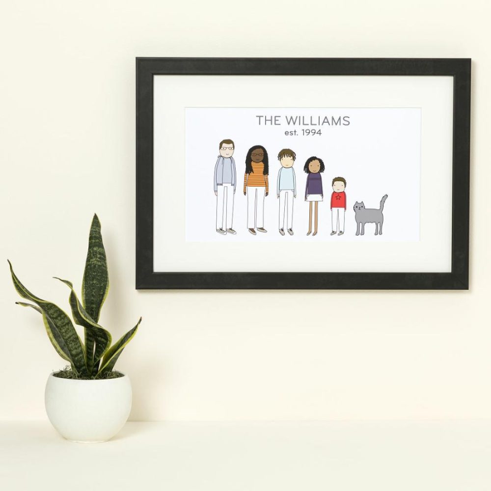 Personalized |   Personalized Family Print Art Family & Couple