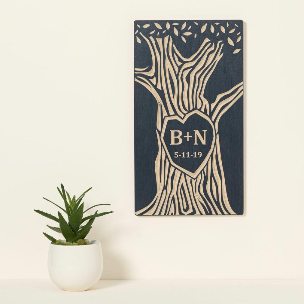 Personalized |   Personalized Tree Wood Carving 3-D Wall Art 3-D Wall Art