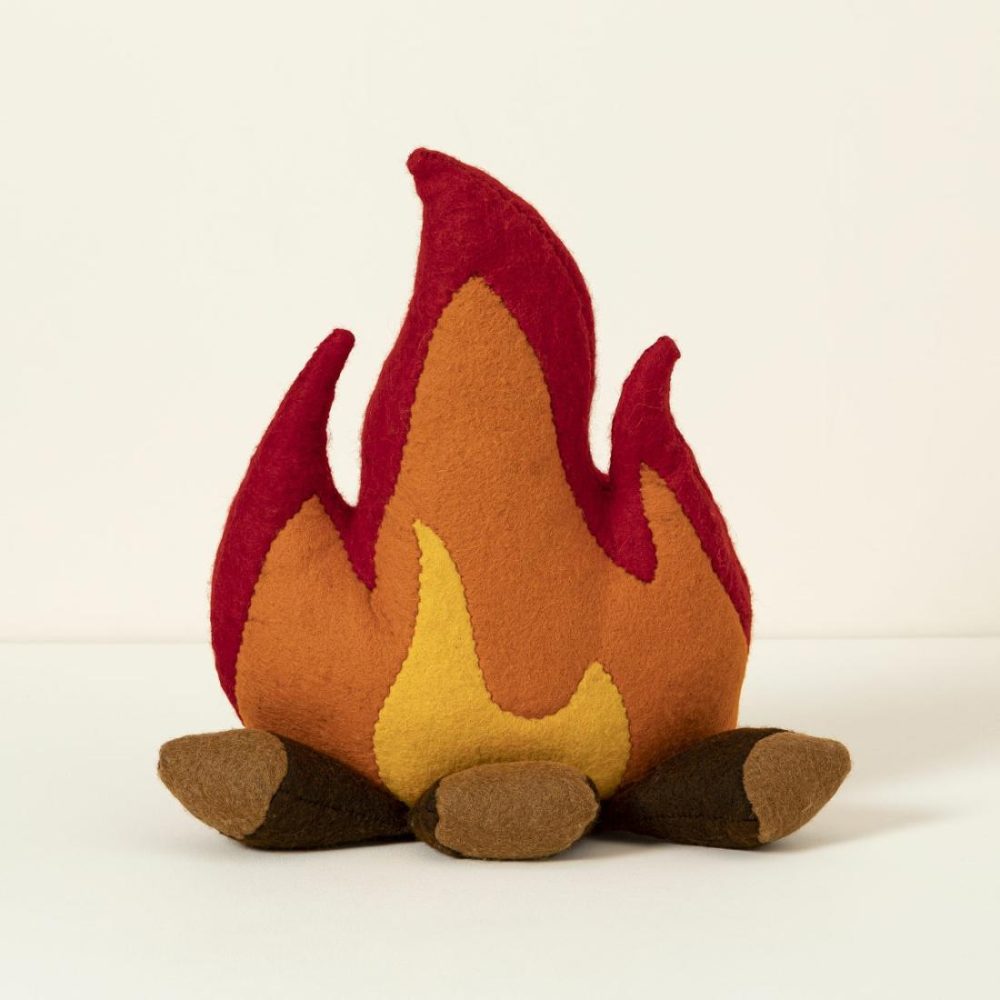 Pillows & Blankets |   Cozy Campfire Pillow Decor Pillows & Blankets