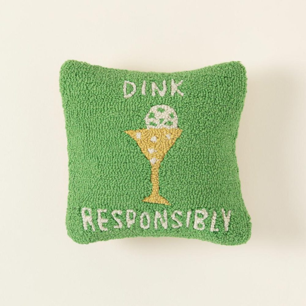 Pillows & Blankets |   Dink Responsibly Pickleball Pillow Decor Decorative Accents