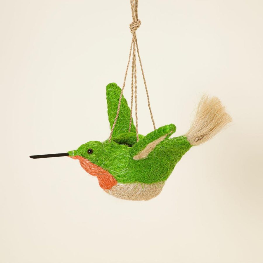 Planters & Terrariums |   Coconut Fiber Hanging Hummingbird Planter Garden Garden Decor