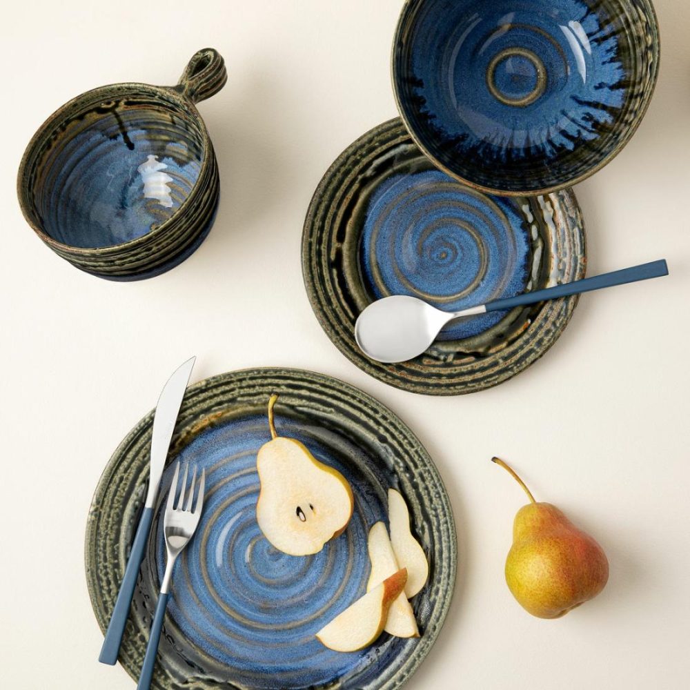 Plates |   Blue Handmade Dinnerware Plates Plates