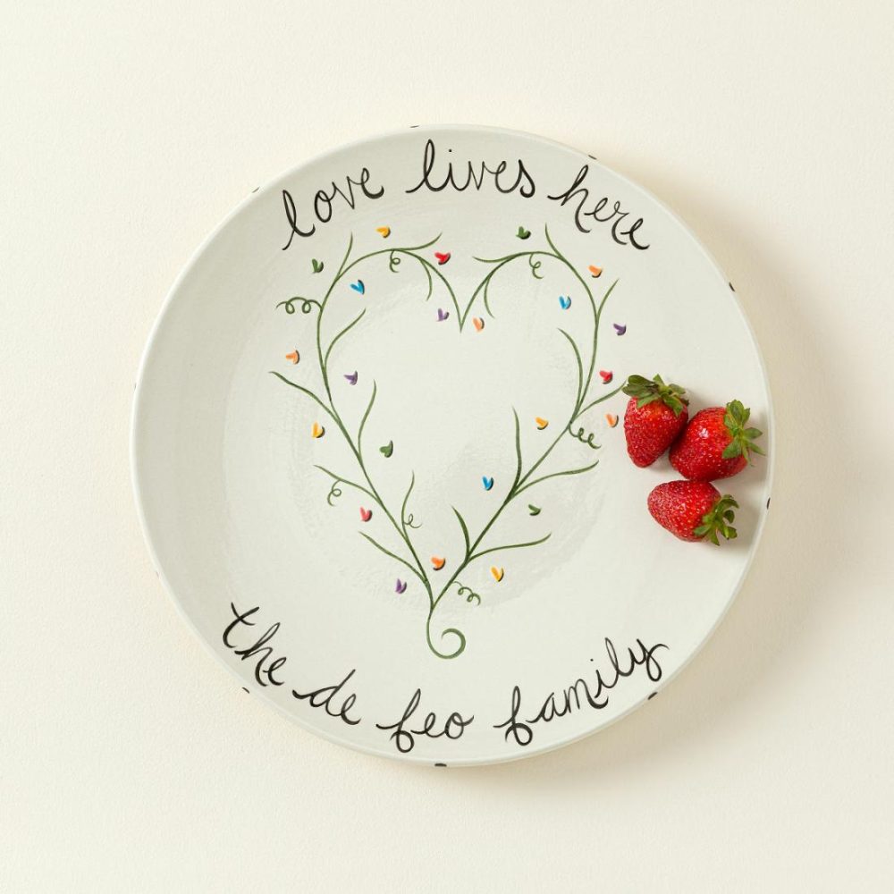 Plates |   Love Lives Here Personalized Platter Plates Plates