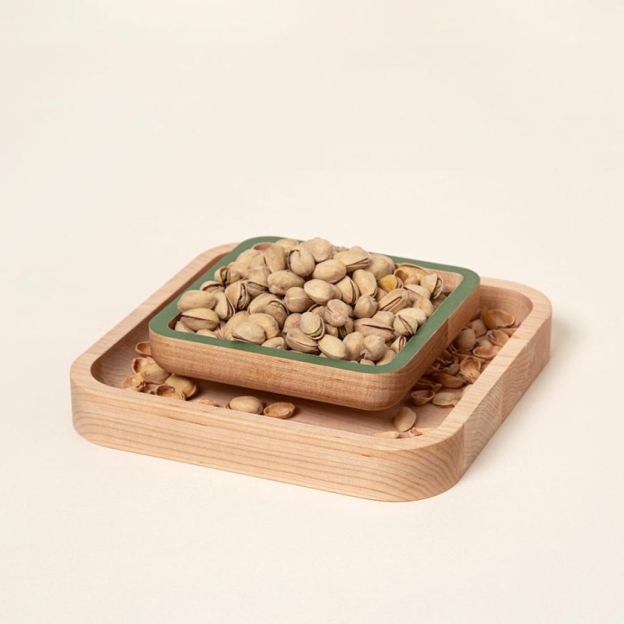 Serving Dishes & Trays |   Pistachio Pedestal Serveware Serving Dishes & Trays