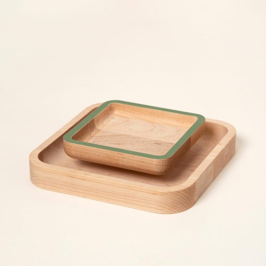 Serving Dishes & Trays |   Pistachio Pedestal Serveware Serving Dishes & Trays