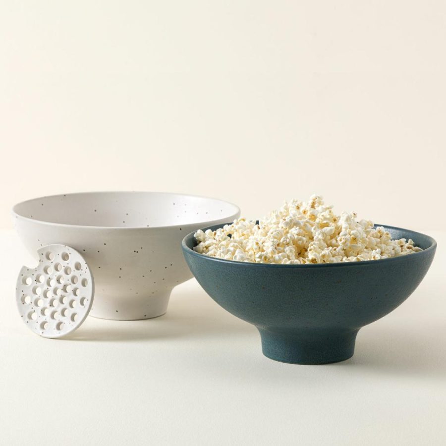 Serving Dishes & Trays |   The Popcorn Bowl With Kernel Sifter Serveware Serving Dishes & Trays