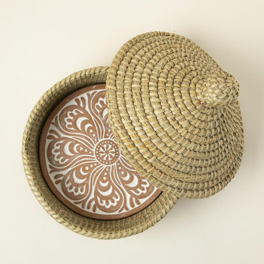 Serving Dishes & Trays |   Traditional Bread Warming Set With Lid Serveware Serving Dishes & Trays