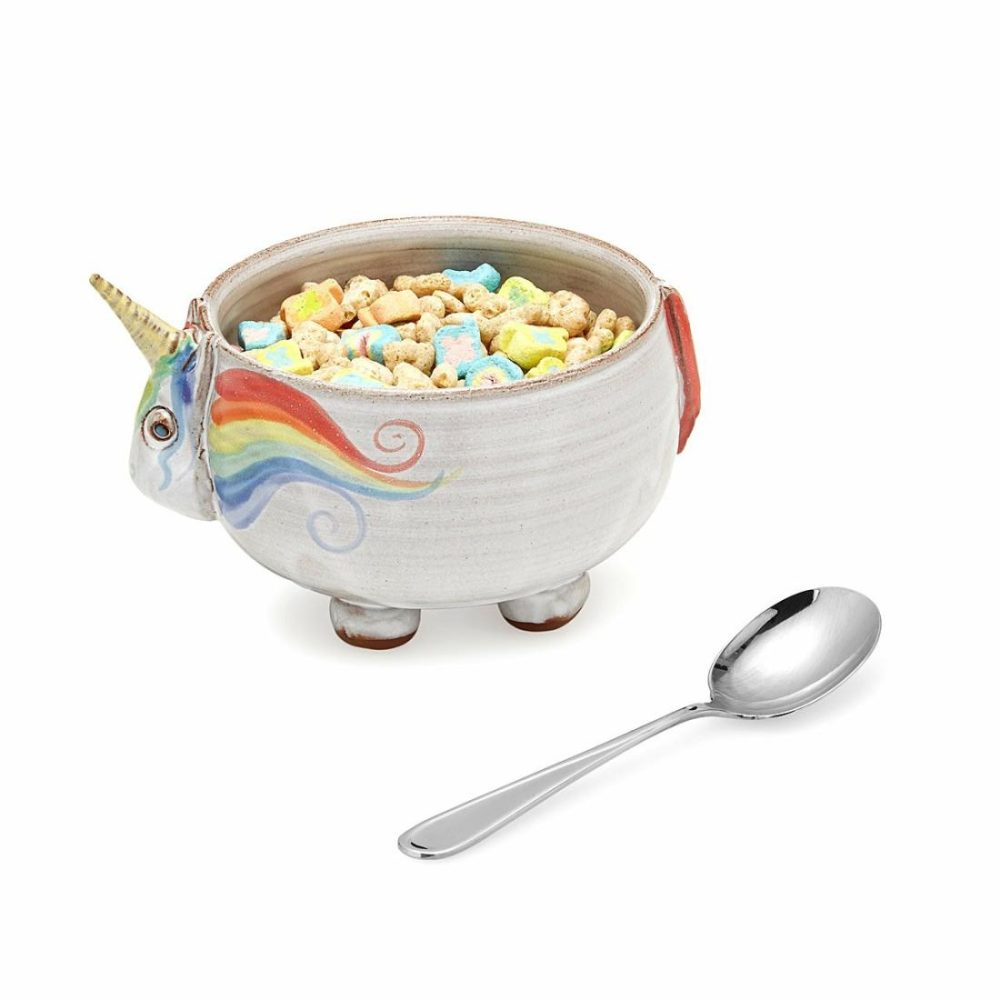 Snack Dishes & Bowls |   Elwood The Unicorn Cereal Bowl Serveware Serving Dishes & Trays