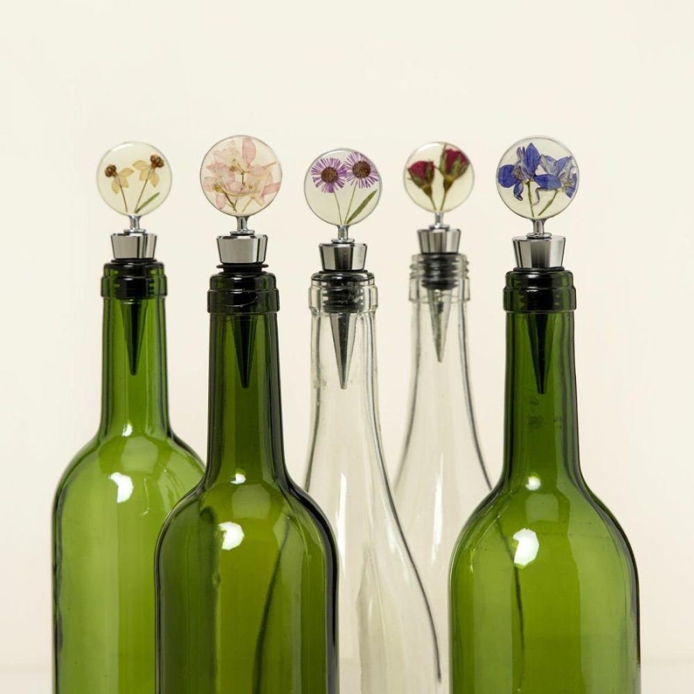 Wine Accessories |   Birth Month Flower Wine Bottle Stopper Barware Wine Accessories