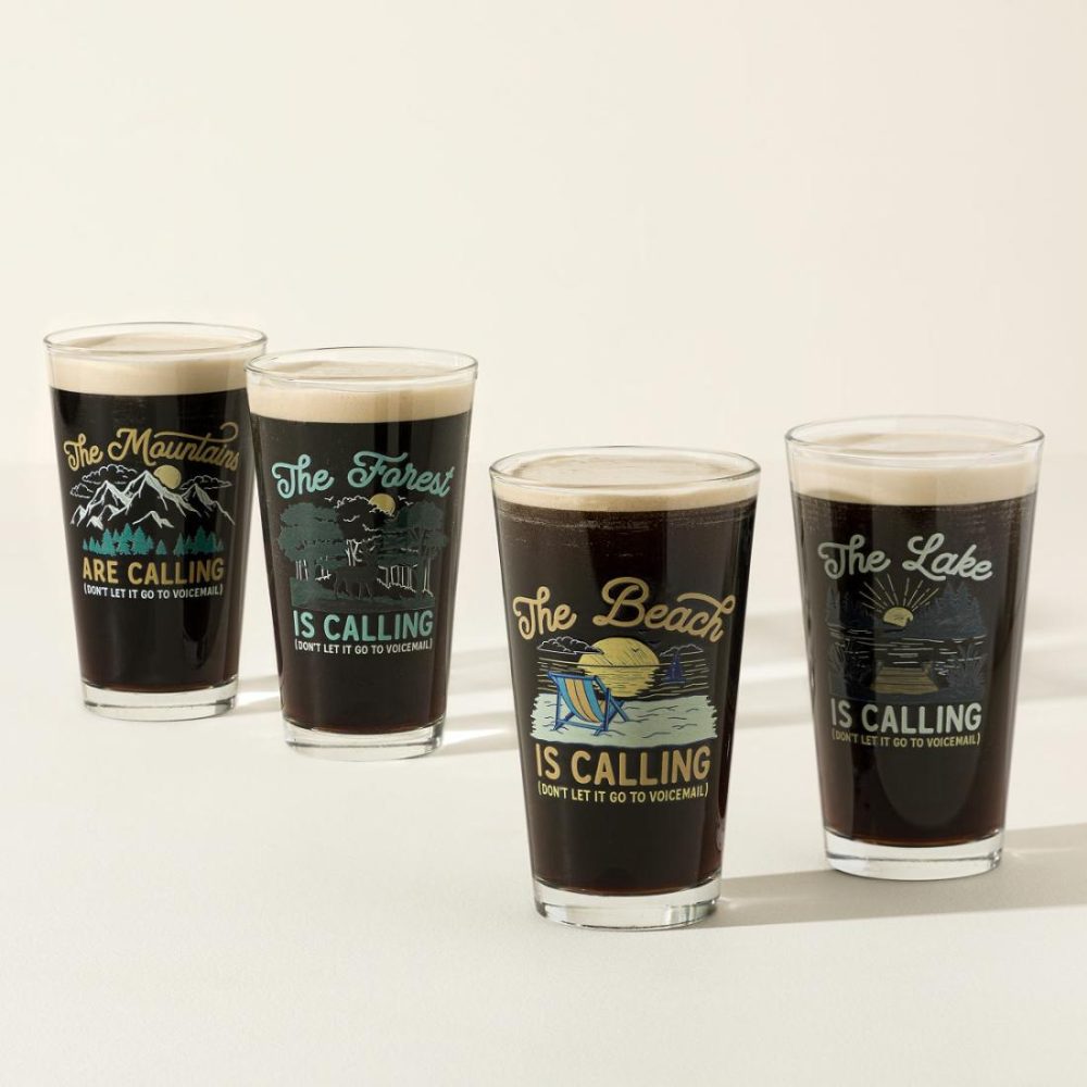 Beer Glasses |   The Outdoors Are Calling Pint Glasses Beer Glasses Beer Glasses