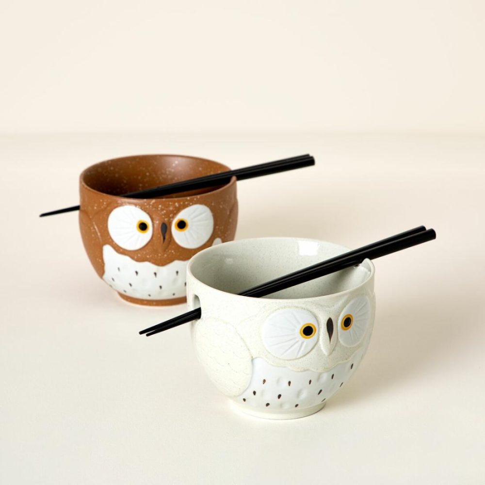 Snack Dishes & Bowls |   Owl Soup Bowl Serveware Snack Dishes & Bowls