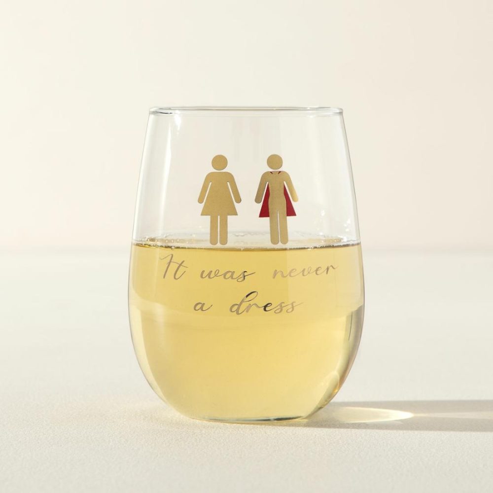 Wine Glasses |   It Was Never A Dress Wine Glass Drinkware Wine Glasses