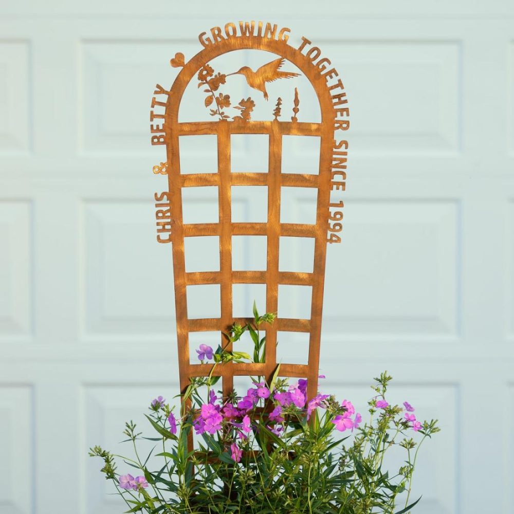 Garden Decor |   Personalized Outdoor Garden Trellis Garden Garden Decor